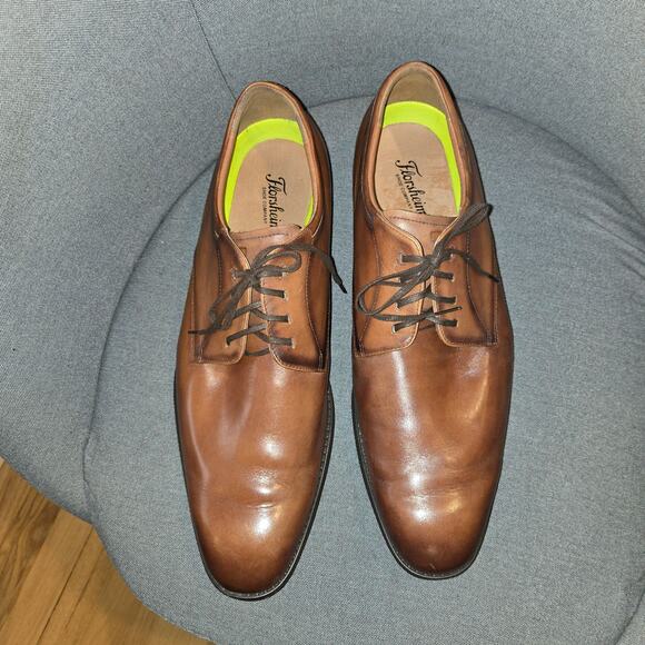 Florsheim Plain Oxford cognac brown sz 13M - Picture 2 of 9